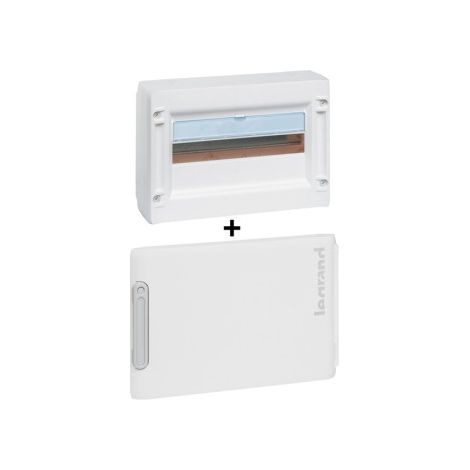 Legrand - XL3 125 - Coffret 1 rangu00e9e de 18 modules + porte - Ru00e9f. : 401611 + 401861 (1/5)