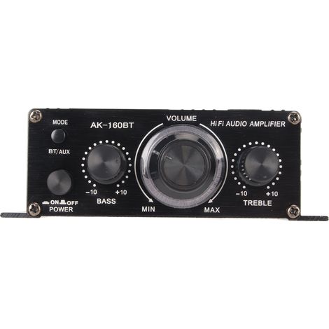 Amplificateur Audio Bluetooth 5.0 12V pour Autoradio et Enceinte, Boîtier Métal