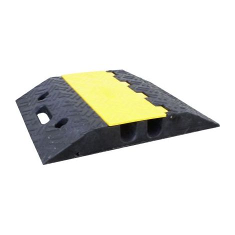 Protège câble RS PRO, Ø interne: 35mm, long. 500mm, Caoutchouc Noir/Jaune ( Prix pour 1 )