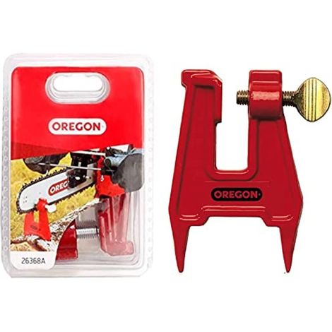 Oregon 26368A Morsetto Sostegno per Barra, Rosso (1/4)