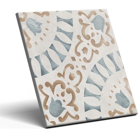 Piastrella decorativa in gres porcellanato Patchwork Salerno Roseta 20x20 cm classe I