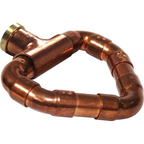 Bouton mobile cœur cuivre laiton - Ø12 - Arcanaute (1/2)
