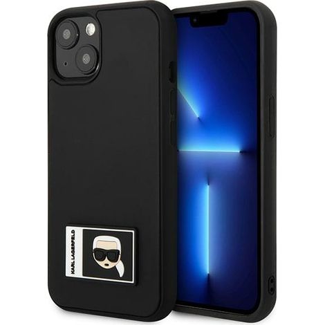 Karl Lagerfeld KLHCP13S3DKPK iPhone 13 mini 5.4 schwarz/schwarze Hartschale Ikonik Patch (1/5)
