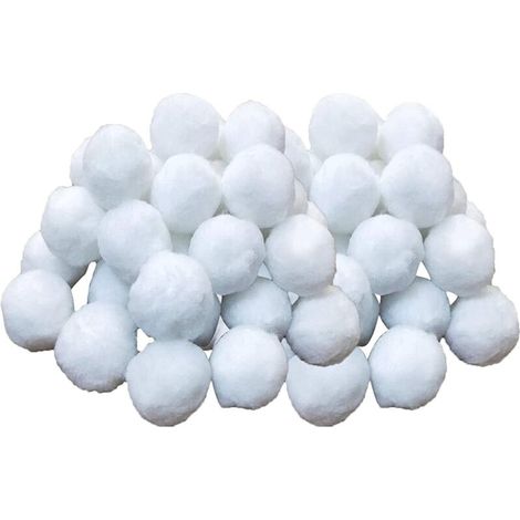 700g Boules de Filtre de Piscine, Balles Filtrantes,Média Filtre à Fibres pour Piscine Filtres à Sable Filtrage de l'eau (Blanc) (1/5)