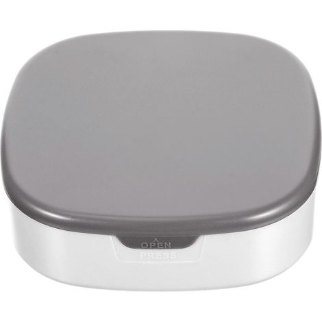 Boîte à bijoux compacte avec miroir, idéale pour les voyages. (1/5)