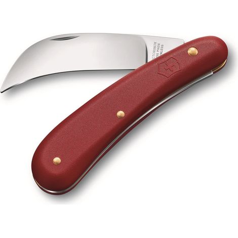 Serpette M Couteau de Jardin, Lame Courbée, 110 mm, Rouge (1/3)