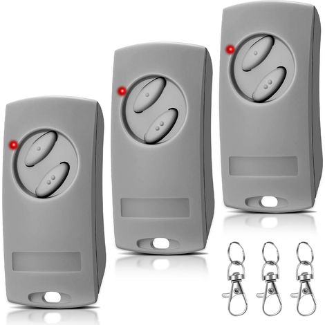 Télécommande Portail EcoStar RSE2-433, RSC2-433, RSZ1-433, 433,92 MHz, 2 Canaux, Lot de 3, Émetteur pour Porte de Garage Hörmann (1/5)