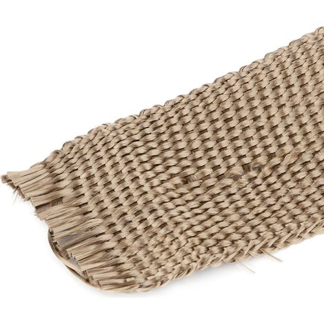10 mètres de ruban isolant en fibre de verre haute isolation pour tête de tuyau d'échappement automobile avec tissu d'isolation thermique (1/5)