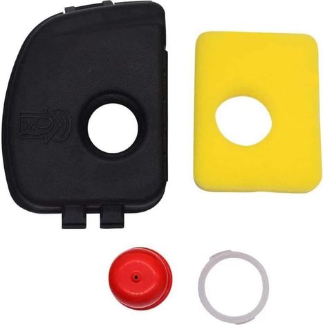 Kit de couvercle de filtre à air pour tondeuses à gazon- compatible avec les couvercles de filtre à air Briggs Stratton 595660 et 799579- comprend un filtre en mousse et une boule de démarrage 94281.