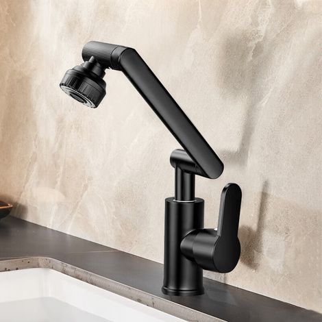 360° drehbarer Wasserhahn, Hochdruck-Küchenarmatur, geeignet für Küchen, Bauernhöfe, Wohnmobile, Waschküchen und andere Orte.