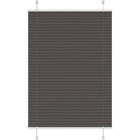 Plissee Schwarz 95x150 cm Stoffbreite 94,4 cm Polyester