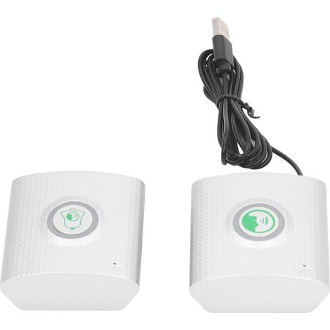 Sonnette sans fil longue portée, interphone intelligent bidirectionnel, sonnette d'entrée blanche (1/5)