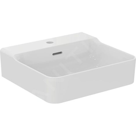 Ideal Standard Conca Ceram - Lavabo 500x450 mm, avec trop-plein, trou pour robinet, blanc T369001 (1/4)