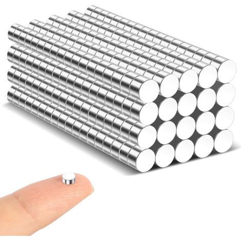 Lot de 360 mini aimants puissants - 3 x 2 mm - Petits aimants ronds - Petits aimants pour réfrigérateur (1/5)