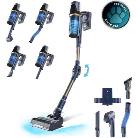 Cecotec Conga Rockstar RS70 Pet Flex Aspirateur-balai BLDC. 500 W et 150 AW de puissance d’aspiration (1/4)