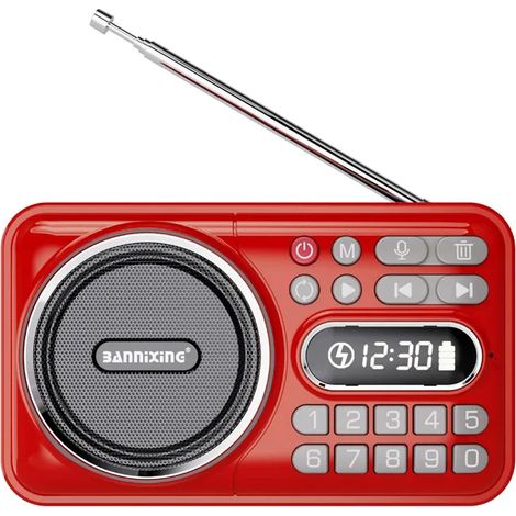 Cette mini radio FM de poche offre une excellente réception, un affichage LED et une connectivité Bluetooth sans fil. Elle peut servir de lecteur et d'enregistreur de musique, avec une gamme de fréque (1/5)