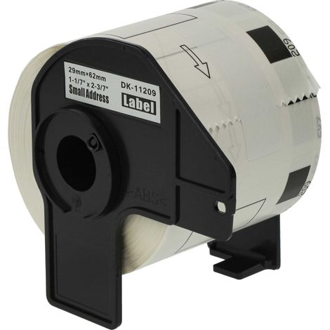 vhbw Label Roll with Holder 62mm x 29mm (800 Label) Replacement for Brother DK-11209 for Label Maker - Premium (1/4)