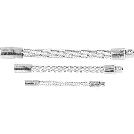 3 pièces Barre d'Extension Flexible et Pliable pour Tournevis, Tige d'Allongement Douce pour Armoire Électrique (1/5)