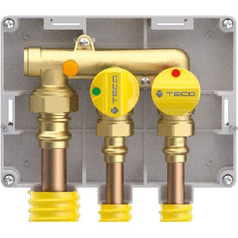Collettore gas multi-intercettazione 2 vie tenuta conica 1" derivazion 3/4" teco