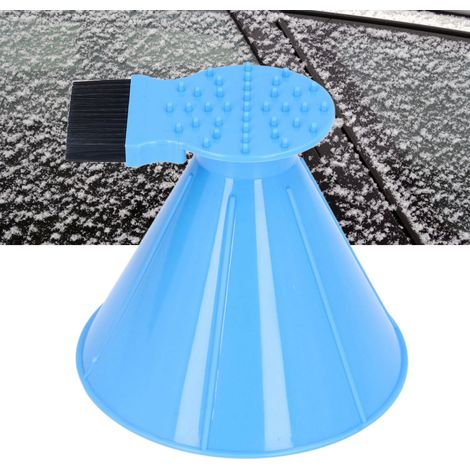 Chasse-neige 4 en 1 avec brosse et entonnoir, déneigeuse pour vitres de voiture, grattoir à neige, dépoussiéreur, brosse et entonnoir à carburant. (1/5)