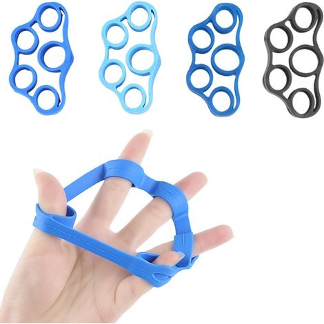 Poignée de musculation 3/4/5 kg lot de 4, multicolore, renforcement des doigts et des avant-bras, équipement d'entraînement à domicile, grip résistant. (1/5)