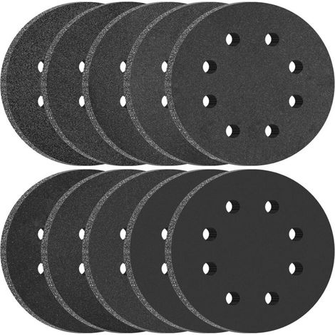 Disques de ponçage de 125 mm pour une utilisation à sec et humide, 8 trous, 100 pièces, grains 80, 120, 180, 240, 320, 400, 600, 800, 1000 et 2000, carbure de silicium pour ponceuses orbitales aléatoi (1/4)