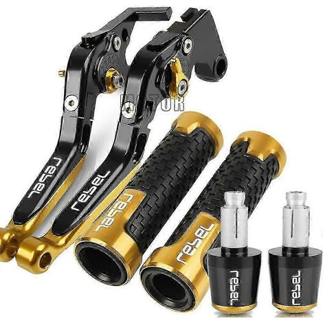 Pièces détachées uniques pour motos : poignées de guidon, leviers de frein et d'embrayage, compatibles avec Honda Rebel CMX250C (1996-2011, 2010, 1999, 1998). (1/5)