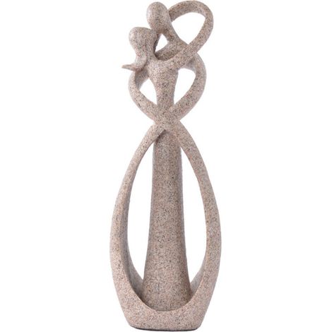 23CM Statue Couple, Statue De Résine Amoureux Couple Statue Sculpture pour Le Cadeau De La Saint Valentin Décor De Mariage À La Maison (1/4)
