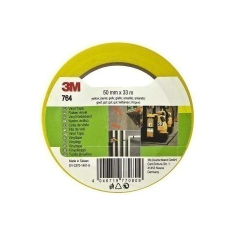 Cinta de vinilo 764 amarilla 50 mm x 33 M 3M 7100260285