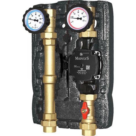 Modulo idraulico DN25 a due vie diretto (M2) con attacco da 1" F, pompa UPM3 Hybrid 25/70 senza by-pass (1/4)