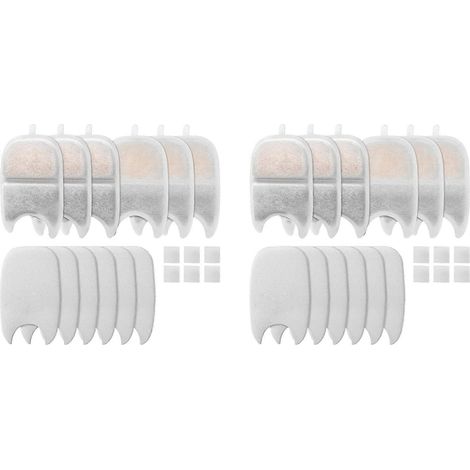 2er-Pack Ersatzfilter für Trinkbrunnen für Haustiere (Filter und Schwamm inklusive) für 4-Liter-Katzentränken. Zubehör für Haustiertränken. (1/5)