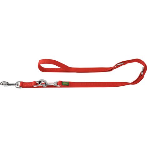Guinzaglio da passeggio regolabile 10/200Nylon rosso