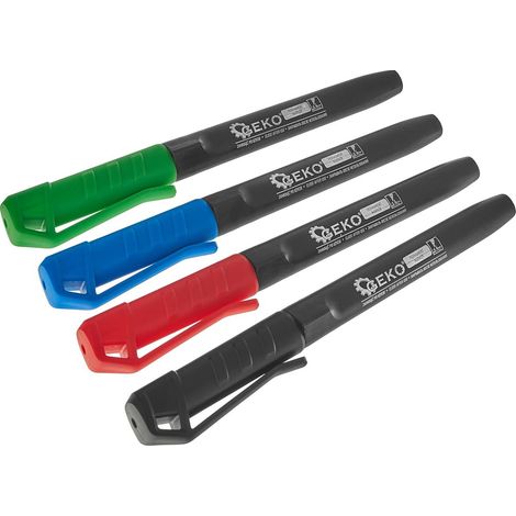 Pennarelli indelebili per costruzioni, colori densi - set da 4 (12/144) (1/4)