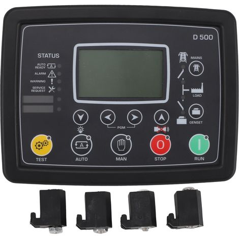 Groupe électrogène D500, contrôleur diesel avec écran LCD 230V, panneau de commande étanche pour petits générateurs (1/5)