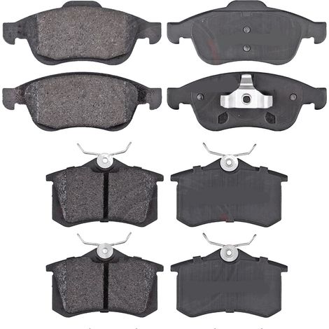 KIT PASTIGLIE FRENO ANTERIORI E POSTERIORI compatibile con RENAULT LAGUNA II (BG0/1) / PASTIGLIE FRENANTI AUTO OEM P 68 029  P 68 030,P 59 044 / SOSTITUZIONE DIRETTA / BASSA POLVERE / SILENZIOSO