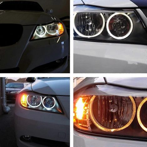 2 Stück 20-W-LED-Angel-Eye-Lampen für BMW 3er E90 (2006–2008), weiße Halo-Positionsleuchten (1/5)
