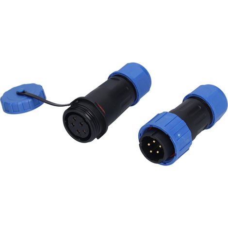 IP68 wasserdichter, mehradriger, lötfreier Flugzeugstecker mit Verriegelung (Stecker/Buchse), 5-polige Buchse (1/5)