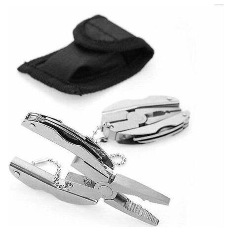 Mini pince de poche multifonction portable pliable multifonction porte-clés pour randonnée, camping (1/5)