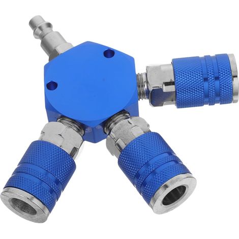 Raccord Pour Tuyau Air à Trois Voies Coupleur Rapide Npt Séparateur Industriel Compresseur De Raccordement Pneumatique - (1/5)
