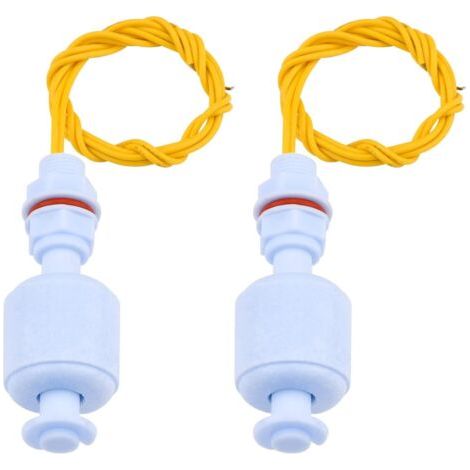 Lot de 2 capteurs de niveau d'eau, flotteur liquide pour hydroponiques, jardinage, aquarium, piscine – 10 W, 52 mm (1/5)