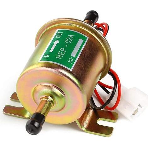 12V Pompe à Carburant Électrique (4-7PSI),Pompe à Essence Universel,HEP-02A,Convient pour l’essence et le Diesel,Compatible avec Toutes Sortes de Machines (1/5)
