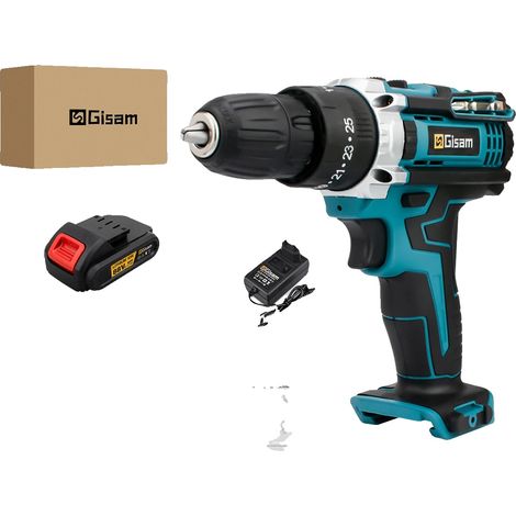 Visseuse sans fil, couple de 28 Nm, mandrin sans clé, 1 Batterie-Bleue A (1/2)