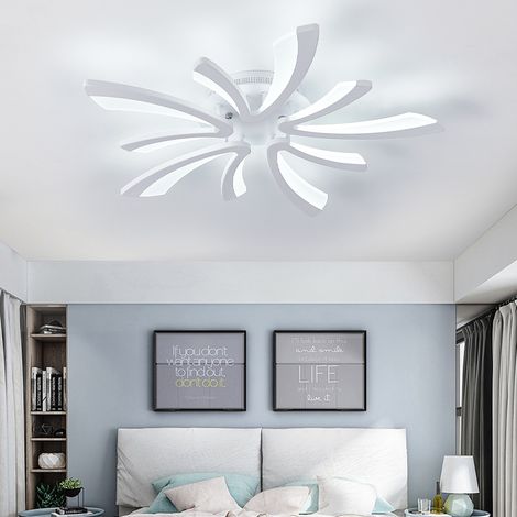 Modern V Shape LED Chandelier Ceiling Light,5 Head Cool White (1/5)