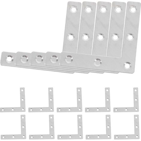 d angle noires en forme de L pour meubles lot de 15 en métal (1/5)