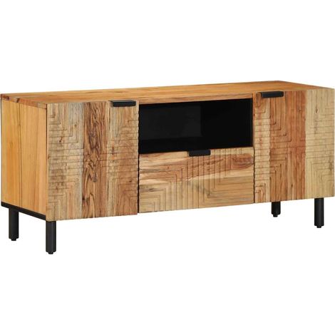 Maison Exclusive - Mobile TV Marrone 105 x 33 x 46 cm Legno di mango massello