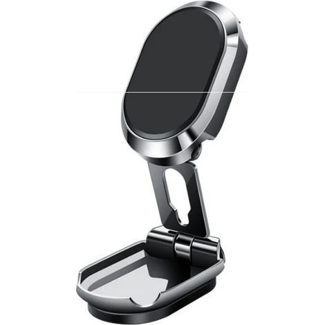 Soporte magnético metálico multifuncional para teléfono de coche con imán giratorio de 360°, soporte de escritorio para pantalla de salpicadero, compatible con todos los teléfonos. (1/4)