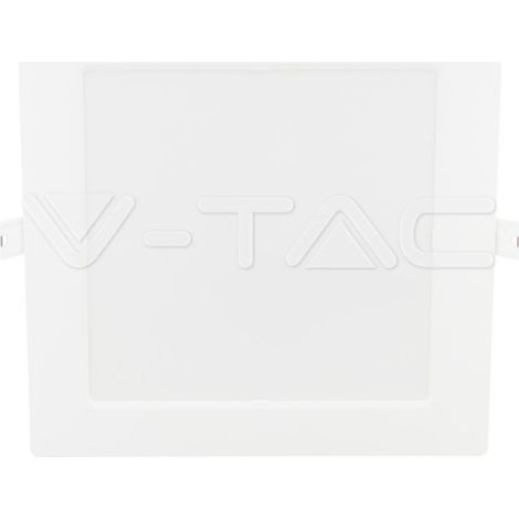 V-TAC Mini Panel LED 12W Montaje Empotrado Cuadrado 3000K