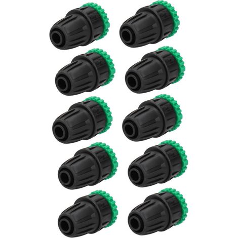10 pezzi Adattatore per rubinetto filettato G1/2 G3/4 per tubo da giardino, raccordo per irrigazione da giardino (1/4)