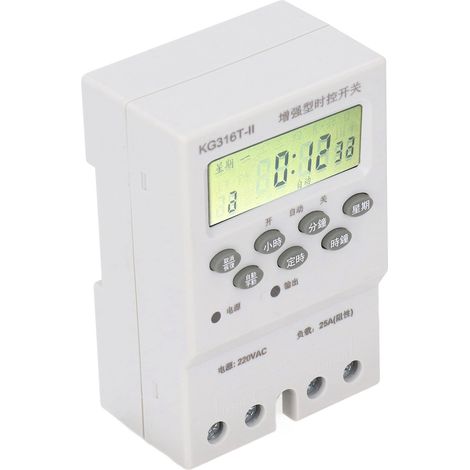 Programmierbarer Zeitschalter, digitaler Timer AC220V, Timer-Steuerung für Maschinen (1/5)