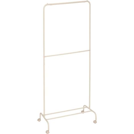 Portant à Vêtements Double Barre "Liny" 179cm Beige